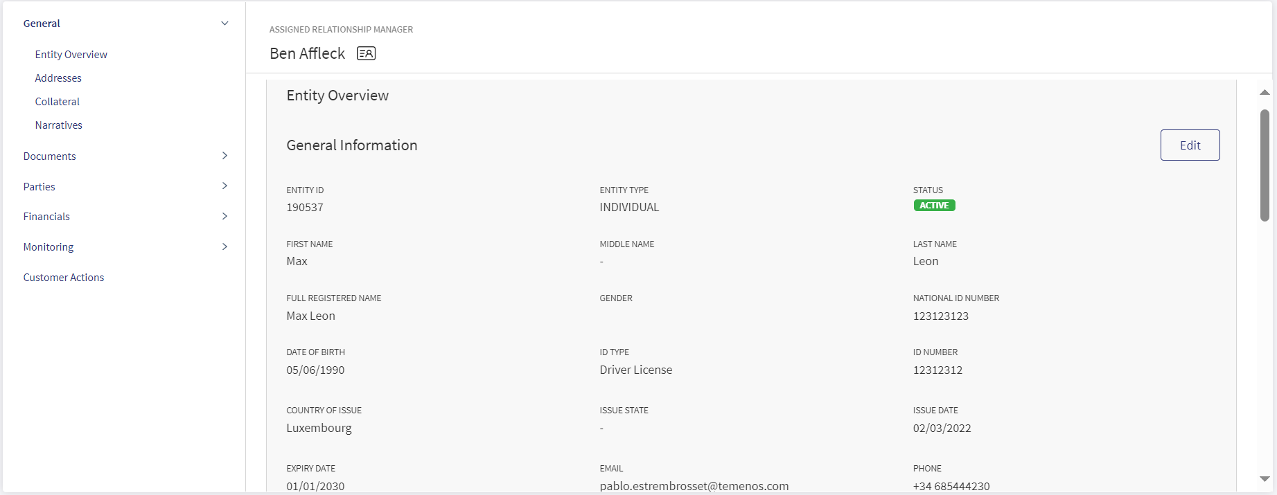 Entity Overview